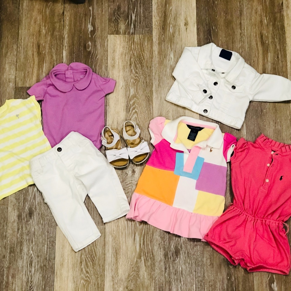 Baby Polo Dress, Osh Kosh, Primary, 6-9M Lot